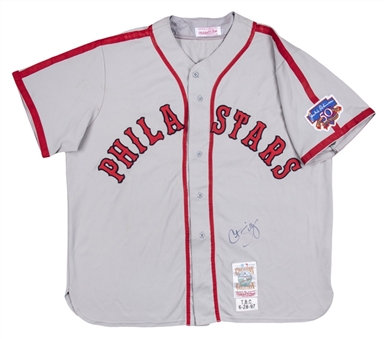 1997 Curt Schilling Game Used and Signed Philadelphia Stars Turn Back the Clock Jersey Worn on 6-28-1997 (Beckett)